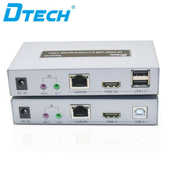 DT-7051 HD 4K 1080p HDMI USB 2.0 KVM Extender 100M DT-7051 HD 4K 1080p HDMI USB 2.0 KVM Extender 100M
